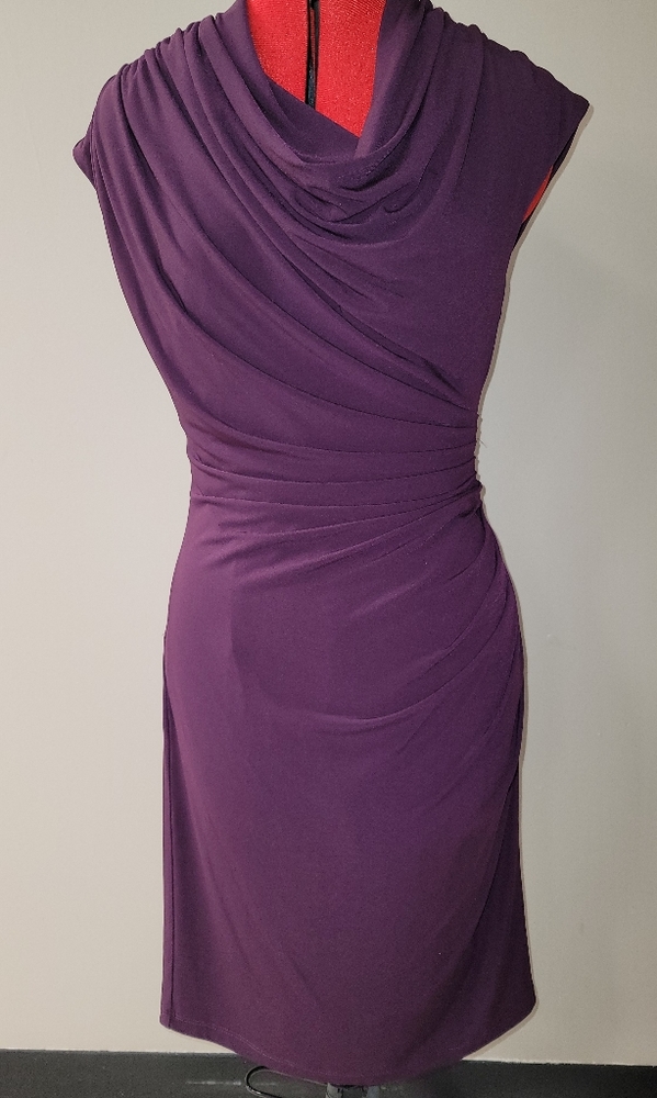 Suzi Chin Maggy boutique purple dress size 6